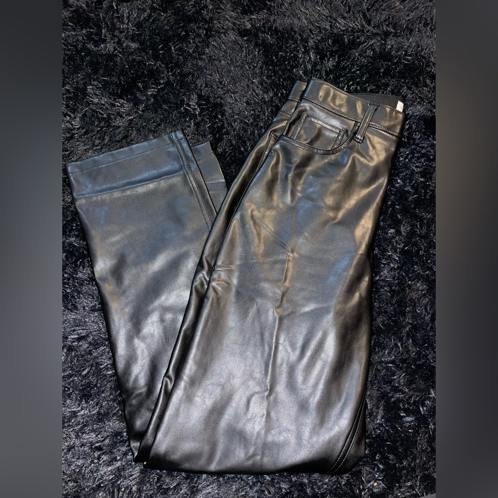 Women’s Black Leather Pants